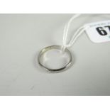 Platinum wedding band, 2.9grams approx. Condition reports provided on request by email for this