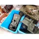 Action Man jeep and tanks together with a collection of girls model dolls Condition reports provided