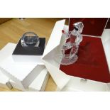 A Swarovski 2001 annual edition 'Masquerade Harlequin' sculpture (boxed) and with title paperwork,