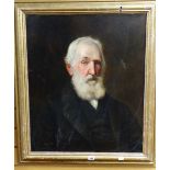 GEORGE GOODWIN KILBURNE (1839-1924) oil on canvas - half portrait of a bearded gentleman 66 x 55cms.