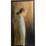RICHARD O'CONNELL oil on canvas - ghost figure, 97 x 48cms Condition reports provided on request