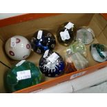 Collection of twentieth century glass paperweights including Caithness Condition reports provided on