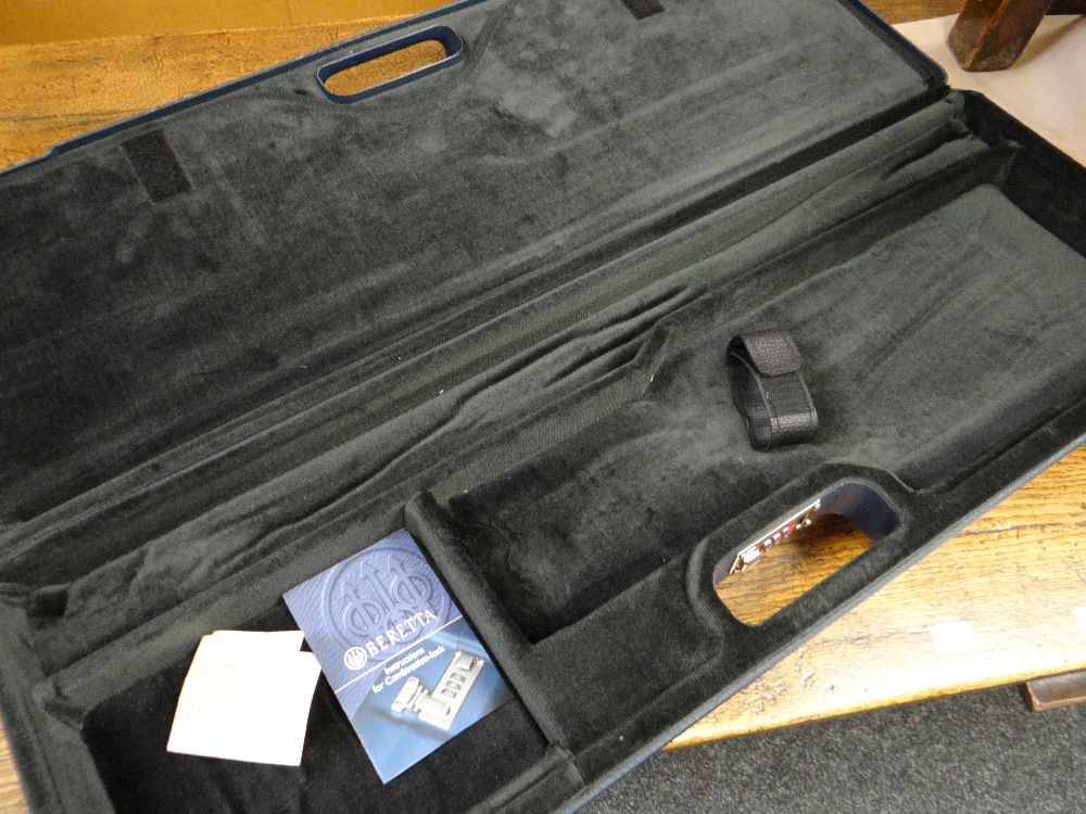 A Beretta (as new) blue shotgun case with combination lock and paperwork, 80cms (RRP £500) - Image 2 of 3