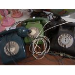 Three vintage telephones Condition reports provided on request by email for this auction otherwise