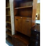 A G-Plan teak lounge unit with integral cocktail cabinet Condition reports provided on request by