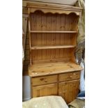 A modern narrow pine dresser Condition reports provided on request by email for this auction