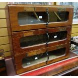 Vintage haberdashery shop display cabinet for 'Peter Pan Bodices' Condition reports provided on