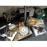 Parcel of various lighting, accessories and parts, frosted glass lamp shades ETC Condition reports