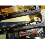 Three boxed long-hauler collection HGV trucks Condition reports provided on request by email for