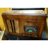 Mid-twentieth century valve radio Condition reports provided on request by email for this auction