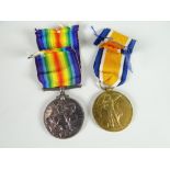 Two WWI medals inscribed to Dvr. W Wilson ASC T3-027695 Condition reports provided on request by