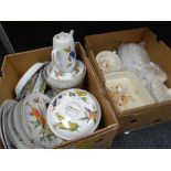 A large quantity of Royal Worcester 'Evesham' cookware and a quantity of Poole tableware Condition