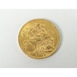 George V 1913 gold full sovereign Condition reports provided on request by email for this auction