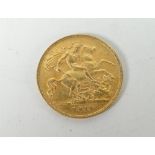 George V 1912 gold half sovereign Condition reports provided on request by email for this auction