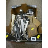 Good quantity of stainless steel, EPNS and other household cutlery