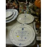 Four Rolls Royce Enthusiast's Club annual rally plates, nos. 9-12, a Wood & Son colourful jug and