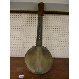 Vintage banjo labelled 'John Grey of London'