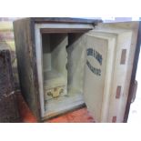 Vintage Chubb & Sons safe with interior compartments (with key)