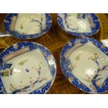 Four Thomas & Higginbotham, Dublin, Indian scroll pattern bowls