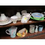 Royal Vale teaset, assorted china to include Beswick, Jasperware and Fauna