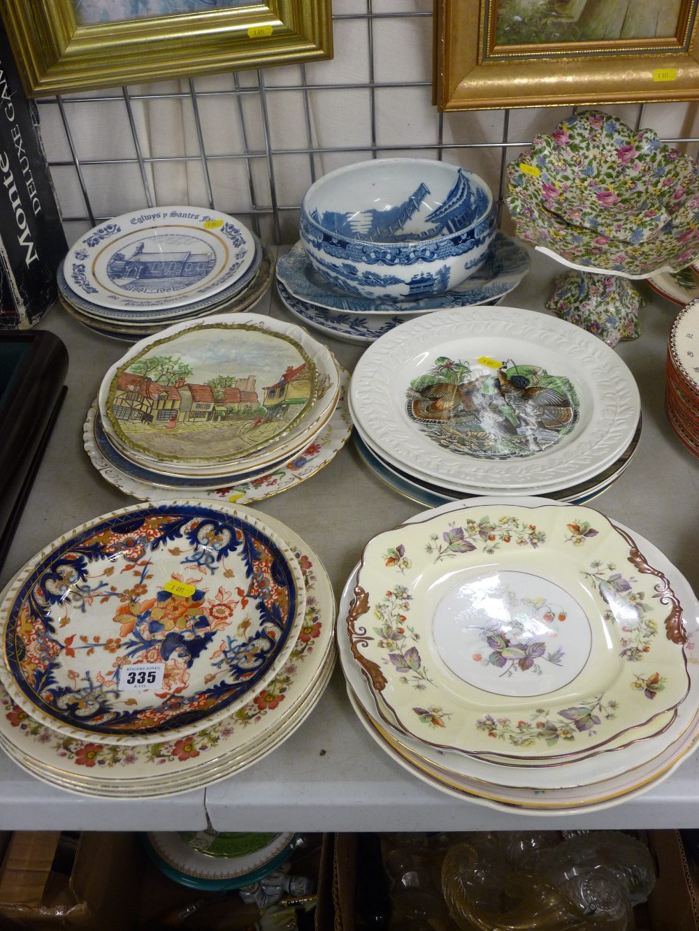 Collection of decorative wall plates etc