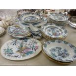 Victorian 'Milan' part dinner service with lustre and gilt decoration