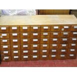 Mid Century multi-drawer index cabinet