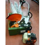 Fox Garden Commander brush cutter with various attachments E/T