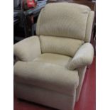 Modern manual light upholstered reclining chair