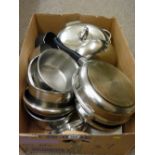 Good box of stainless steel cookware