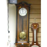 Vienna type wall clock with pendulum (no weights)