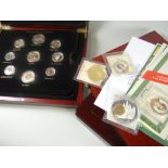 Small parcel of collector's coins and boxes