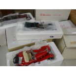 Collection of boxed Franklin Mint model cars including Jaguar SS100, Rolls Royce Silver Ghost,
