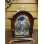 Hermle three train bracket clock with key