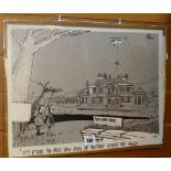 GRENFELL 'GREN' JONES MBE (1934-2007) original drawing - humerous satirical cartoon, captioned 'It's