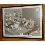 GRENFELL 'GREN' JONES MBE (1934-2007) original drawing - humerous satirical cartoon, captioned 'I