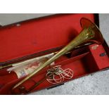 A cased vintage La Fleur by Boosey & Hawkes trombone