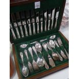 A cased set of George Butler (Sheffield) cutlery