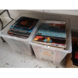 Two crates of mainly easy listening LP records incl. Gilbert & Sullivan ETC