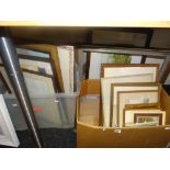 A large parcel of various framed watercolours and prints ETC