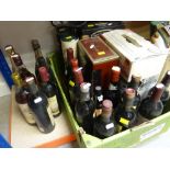 A COLLECTION OF VARIOUS BOTTLED SPIRITS & WINES