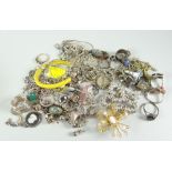 PARCEL OF SILVER AND COSTUME JEWELLERY to include charms, pendants, bracelets etc.