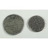 TWO EARLY COINS comprising Great British silver hammered Elizabeth I shilling dated 1581 and another