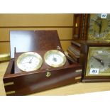 ELLIOT OF LONDON TABLE CLOCK for Garrard & Co of London, circa 1950s,14.5cms high