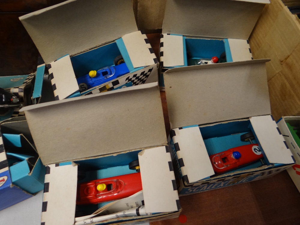 A LARGE COLLECTION OF VINTAGE SCALEXTRIC RACING TRACK CARS ETC., some boxed - Image 2 of 37