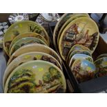 COLLECTION OF CHALKWARE WALL PLAQUES