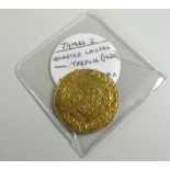 COIN believed James I gold quarter laurel, 2.2 grams approximately.