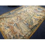 A 16th / 17th CENTURY VERDURE HISTORICAL BANQUETING-ROOM TAPESTRY of large proportions and depicting