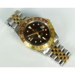 ROLEX GMT-MASTER 'ROOT BEER' WRISTWATCH with jubilee bracelet (bracelet most likely original but not