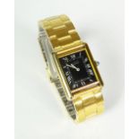 CARTIER 'MUST DE' SILVER AND GOLD PLATED WRISTWATCH with aftermarket bracelet